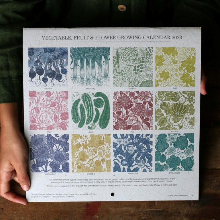 Growing Through the Seasons 2023 wall calendar Vital Seeds